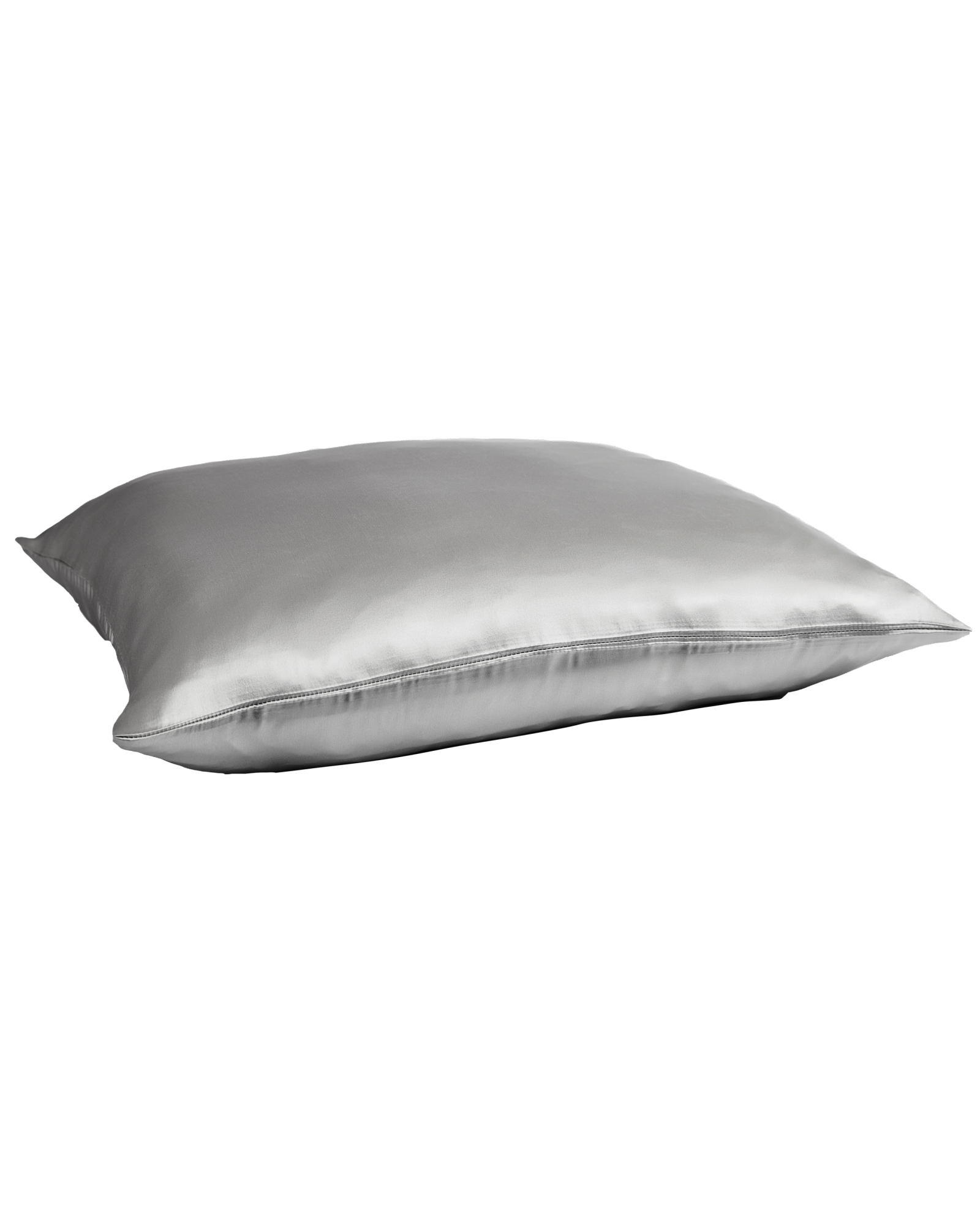 Gråt Silke-hovedpudebetræk