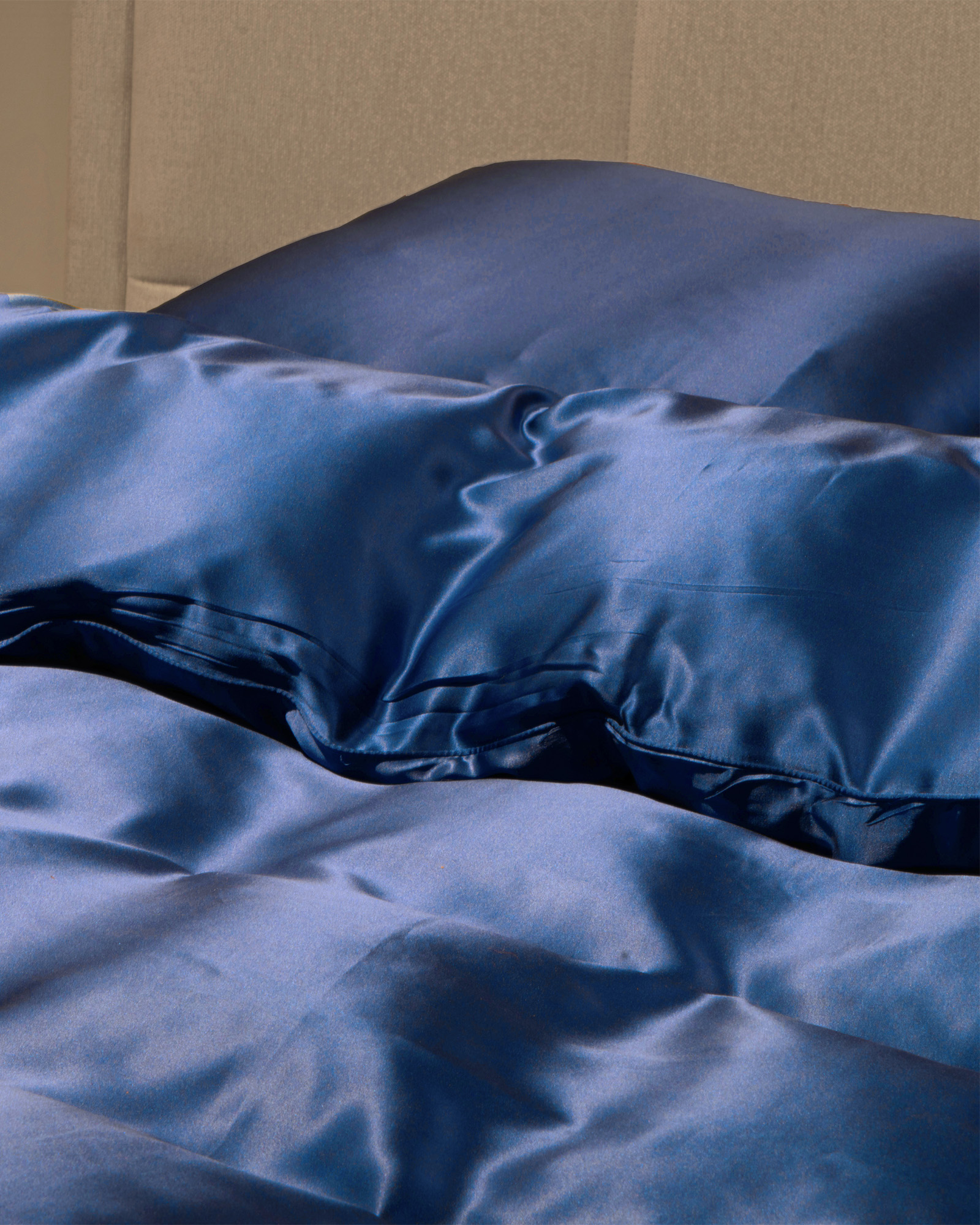 Blåt Sengetøj Butterfly Silk of Copenhagen