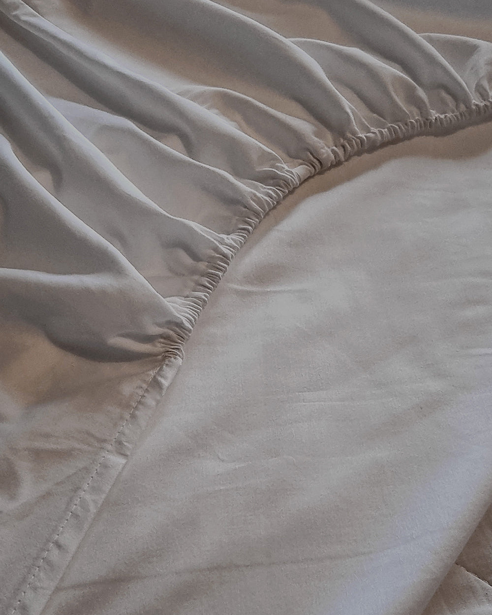 Gråt Percale Faconlagen