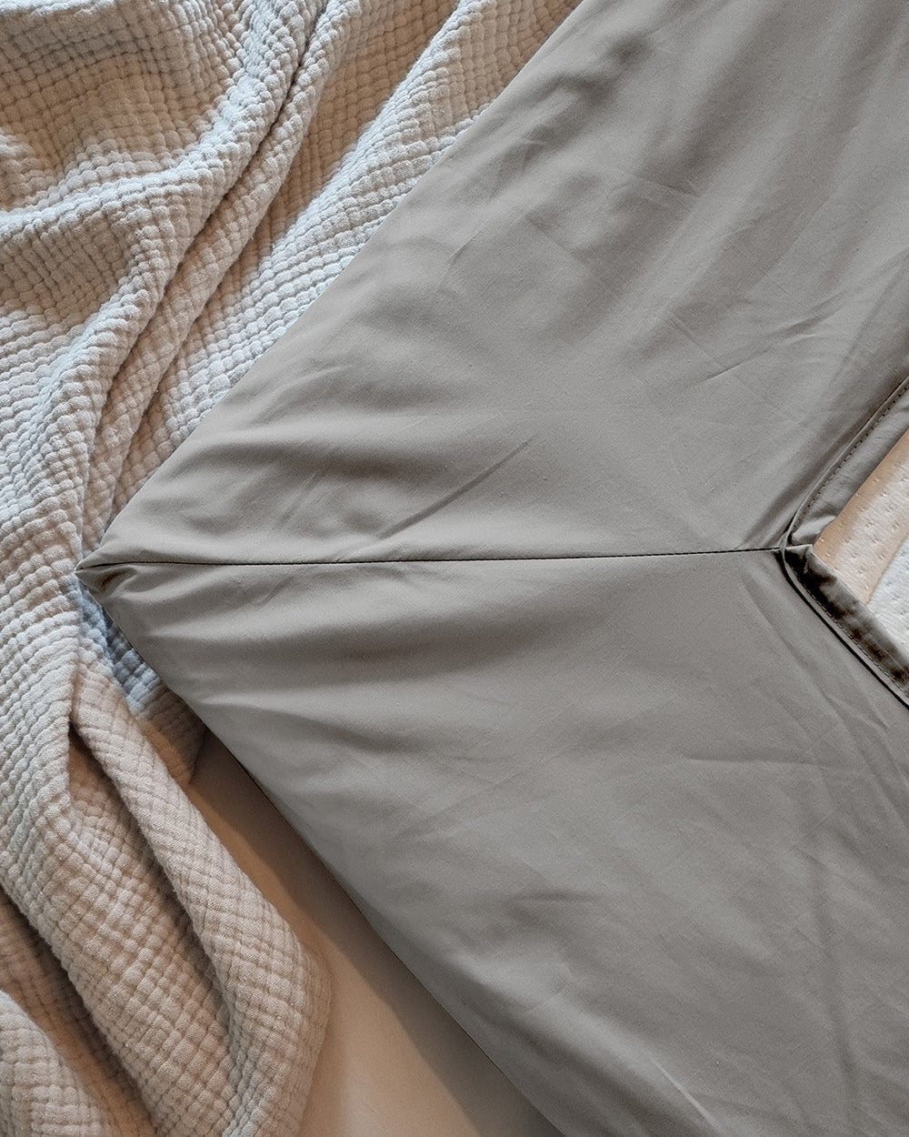 Gråt Percale Kuvertlagen